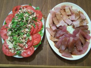 Salad and Sashimi